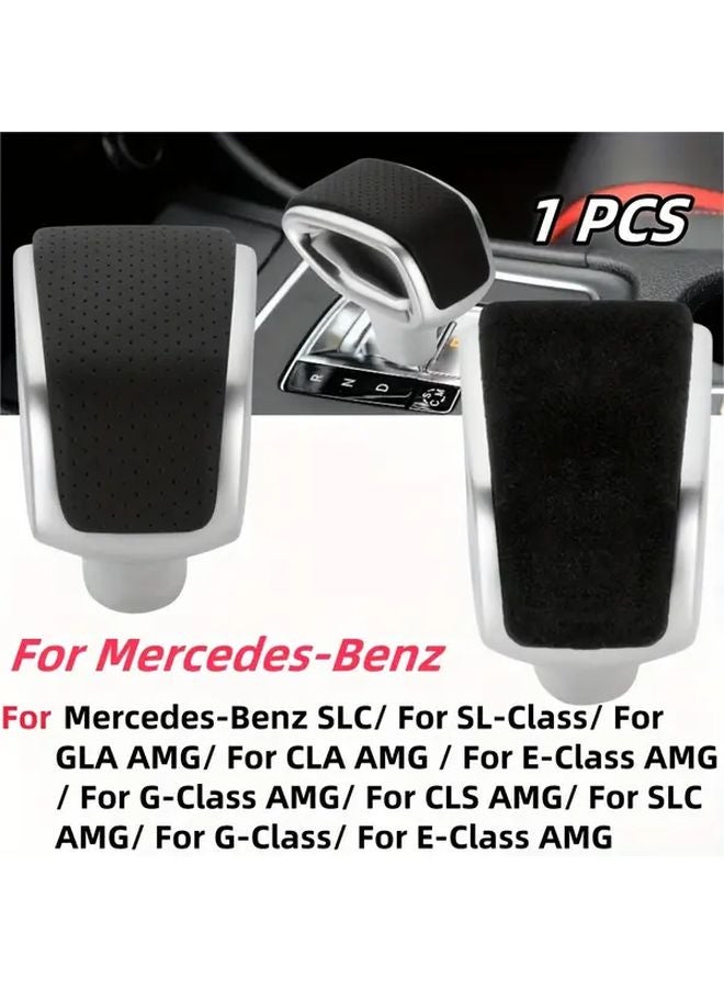 Black Velvet Automatic Car Gear Shift Knob Lever For Mercedes Benz Models - Image 1